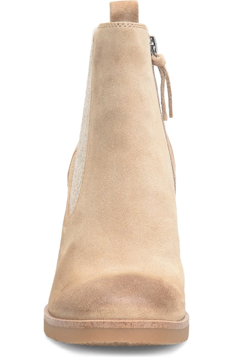 Söfft Monica Wedge Chelsea Boot, Alternate, color, Barley Suede