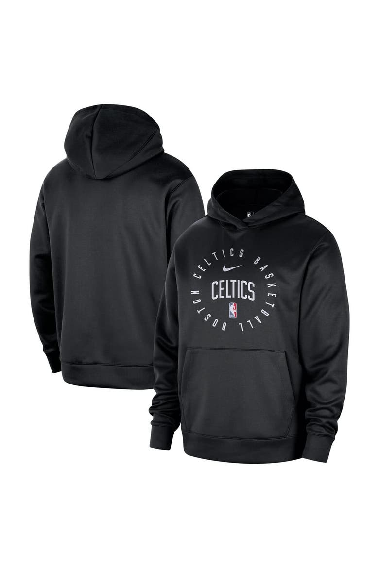 Men's Nike Black Boston Celtics 2024/25 Spotlight On-Court Practice Performance Pullover Hoodie, Main, color, Black