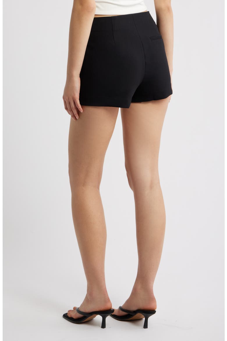 The Icon Mini Shorts, Alternate, color, BLACK
