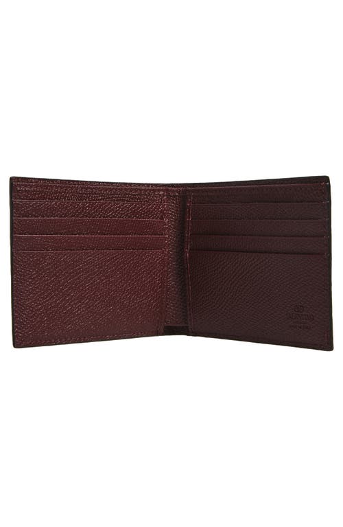 Valentino Garavani Vlogo Signature Bifold Leather Wallet In Red