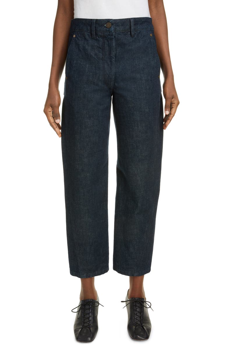 Lemaire High Waist Twist Crop Jeans, Main, color,