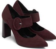 NeroGiardini Leather Pointed Toe Mary Jane Pump