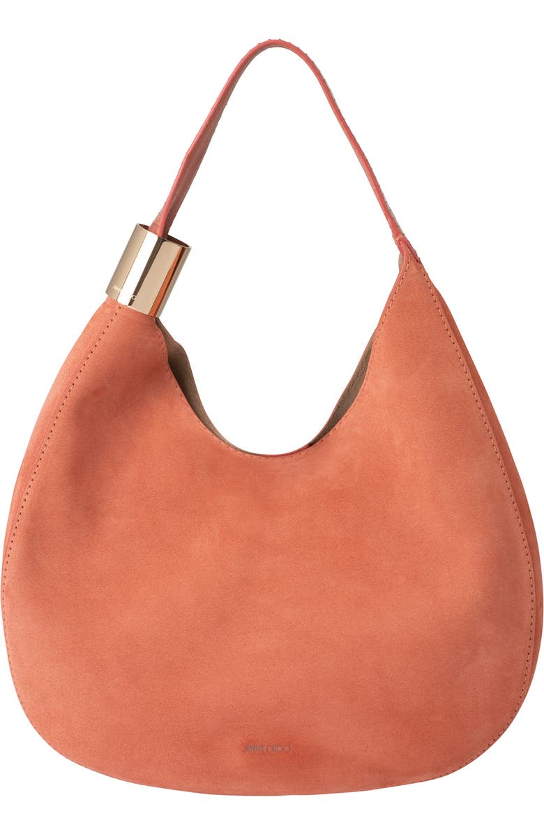 Jimmy Choo Stevie Calfskin & Genuine Snakeskin Hobo, Main, color,