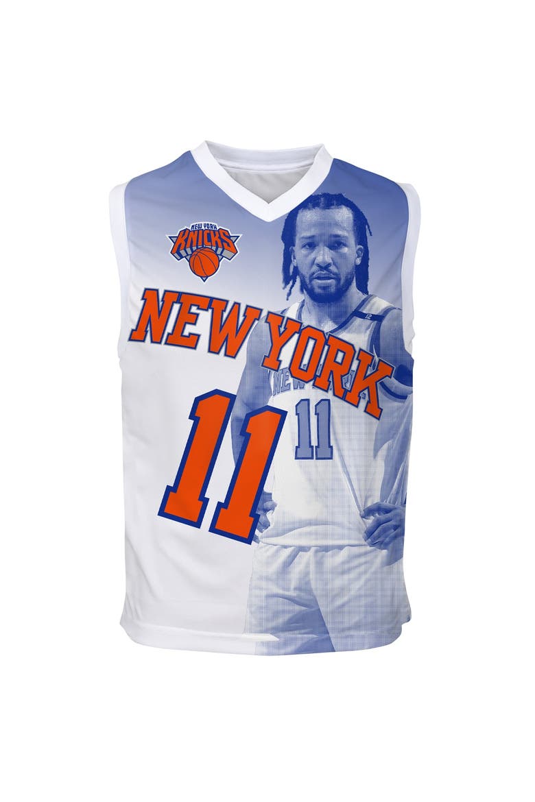 Youth Outerstuff Jalen Brunson Blue New York Knicks Hometown Fashion Jersey, Alternate, color, Blue