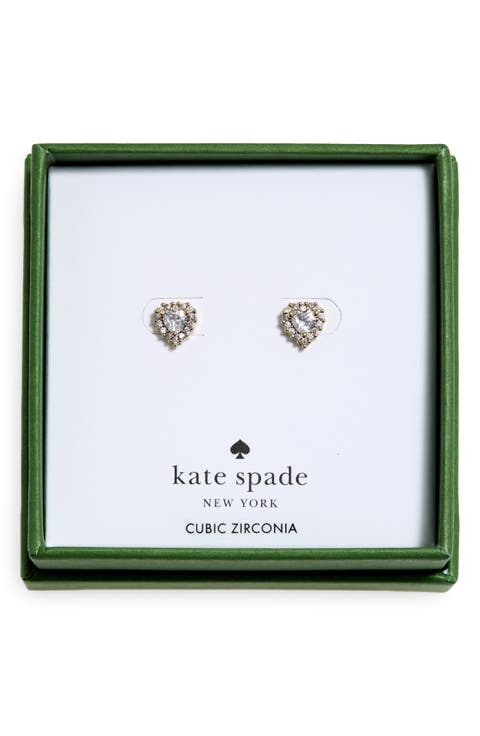 pav9 heart stud earrings