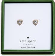 Kate Spade New York pavé heart stud earrings