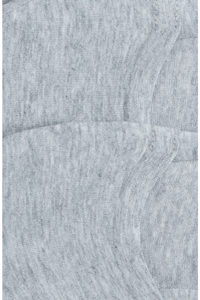 3-Pack Cotton Blend No-Show Socks, Alternate, color, GREY HEATHER