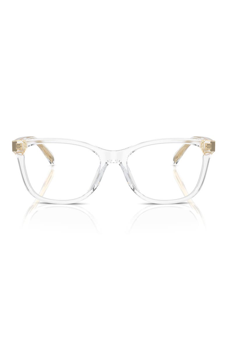 53mm Square Optical Glasses, Main, color, TRANSPARENT CLEAR / DEMO LENS