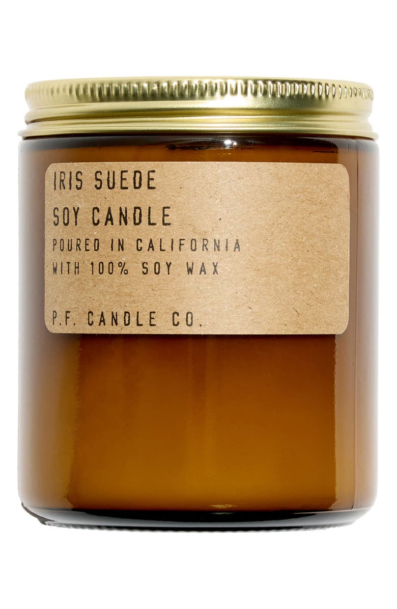 P.F. Candle Co. Soy Candle, Main, color, Iris Suede