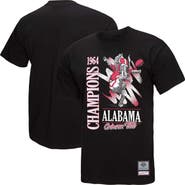 Mitchell & Ness Men's Mitchell & Ness Black Alabama Crimson Tide Retro Brush Mineral Wash T-Shirt