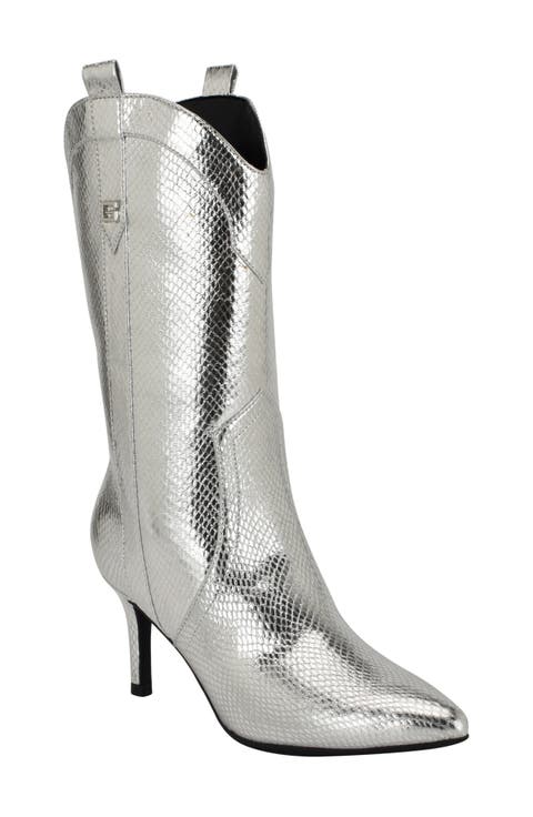 Wurlie Snakeskin Embossed Western Boot (Women)