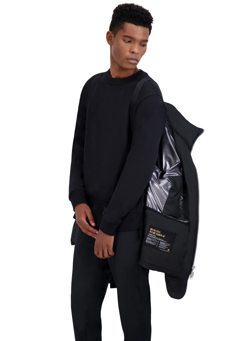 Javelin Down Puffer Jacket, Alternate, color, BLACK