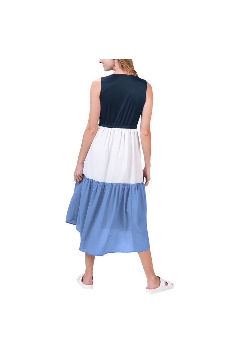 Women's G-III 4Her by Carl Banks Navy/White/Royal Dallas Cowboys 12th Inning Colorblock Dress, Alternate, color, Navy