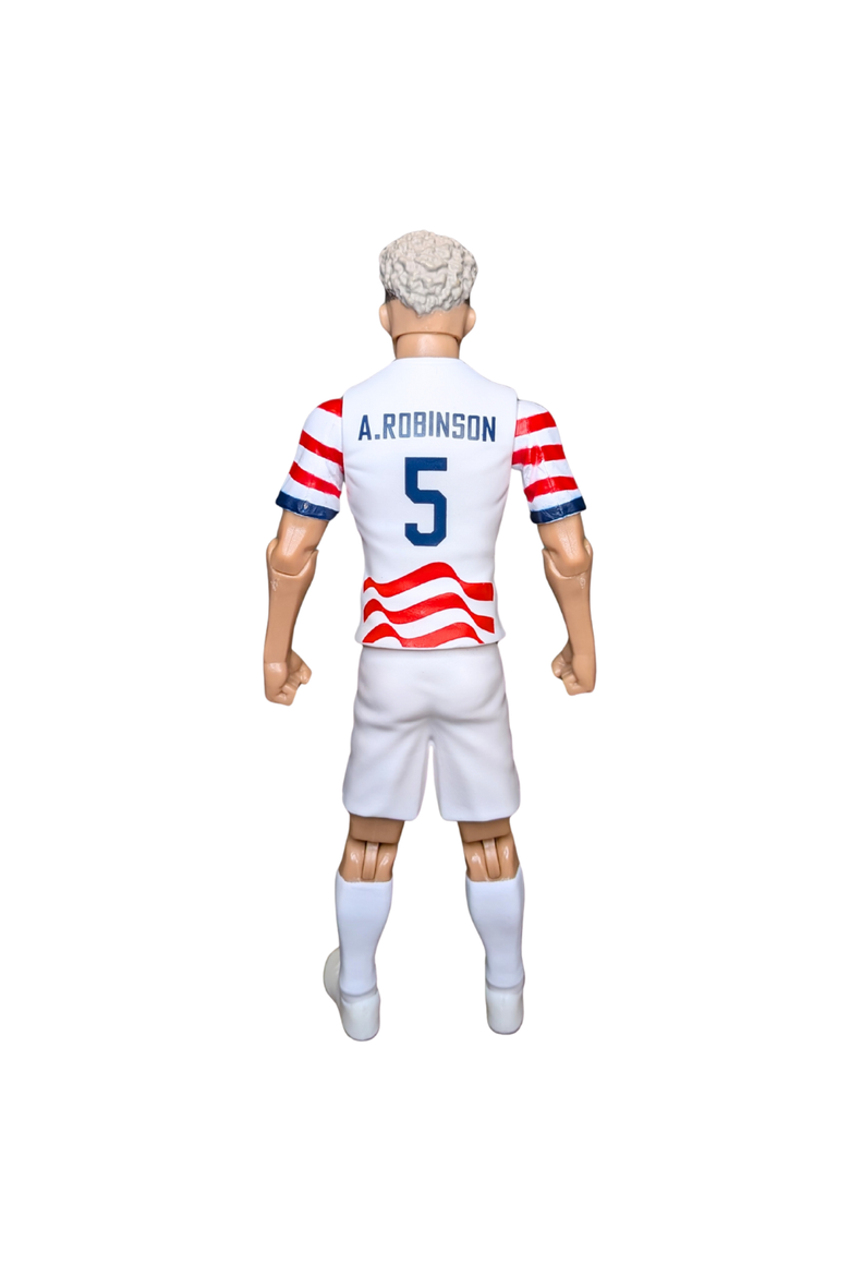 Sockers 2026 USMNT Antonee Robinson Home Jersey 8" Soccer Action Figure, Alternate, color, Red