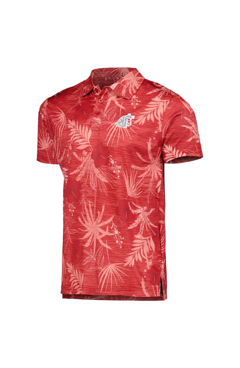 COLOSSEUM Men's Colosseum Crimson Washington State Cougars Palms Team Polo, Alternate, color, Crimson