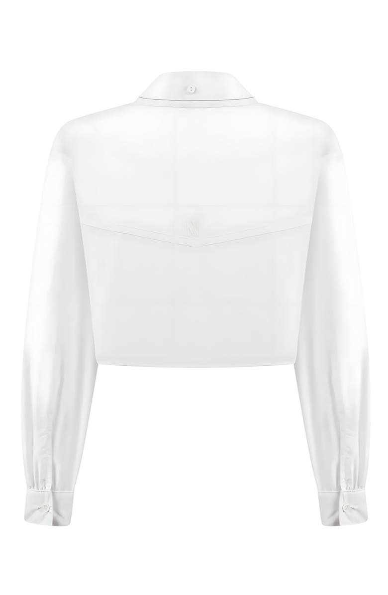 Nocturne Double Collar Cotton Button-Up Shirt, Alternate, color, 