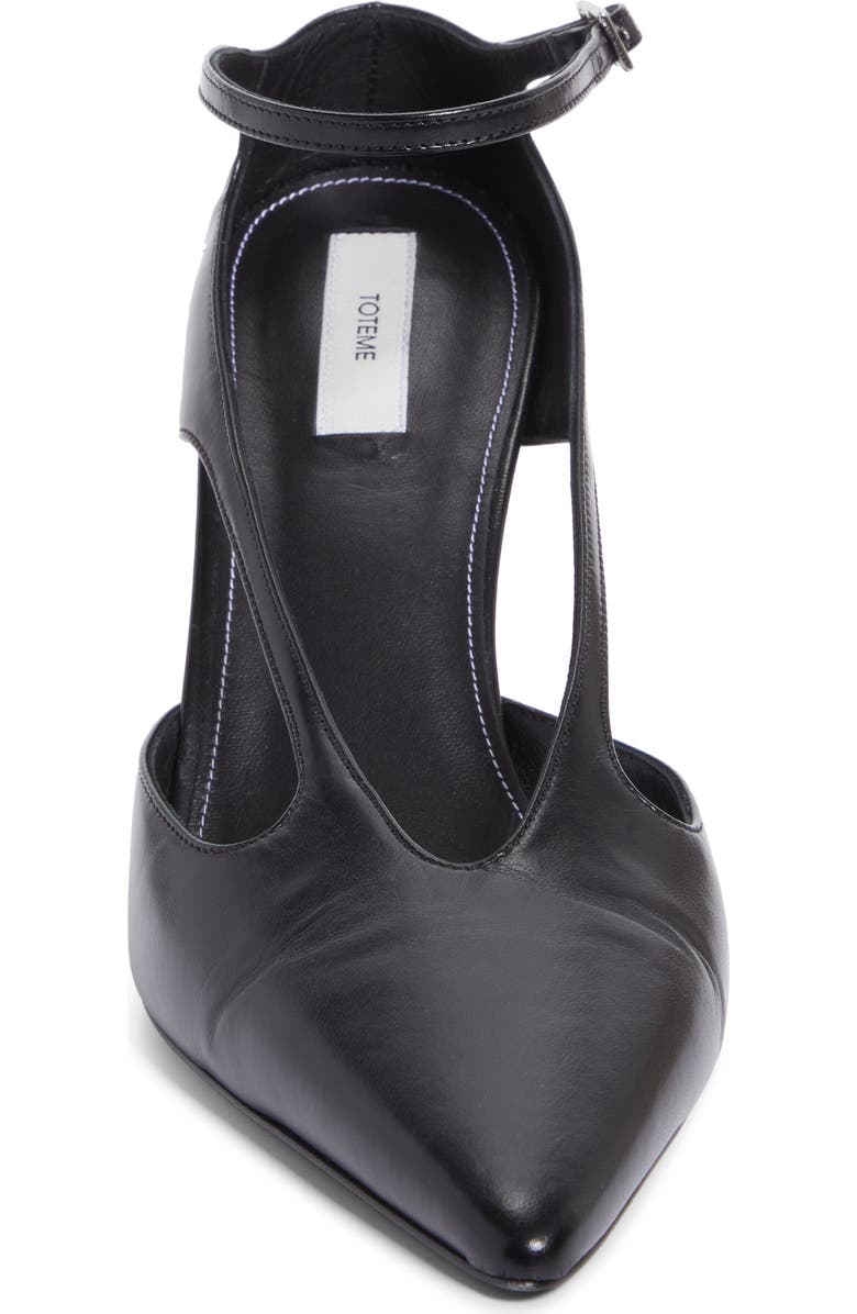 TOTEME Strappy Pointed Toe Pump, Alternate, color, Black