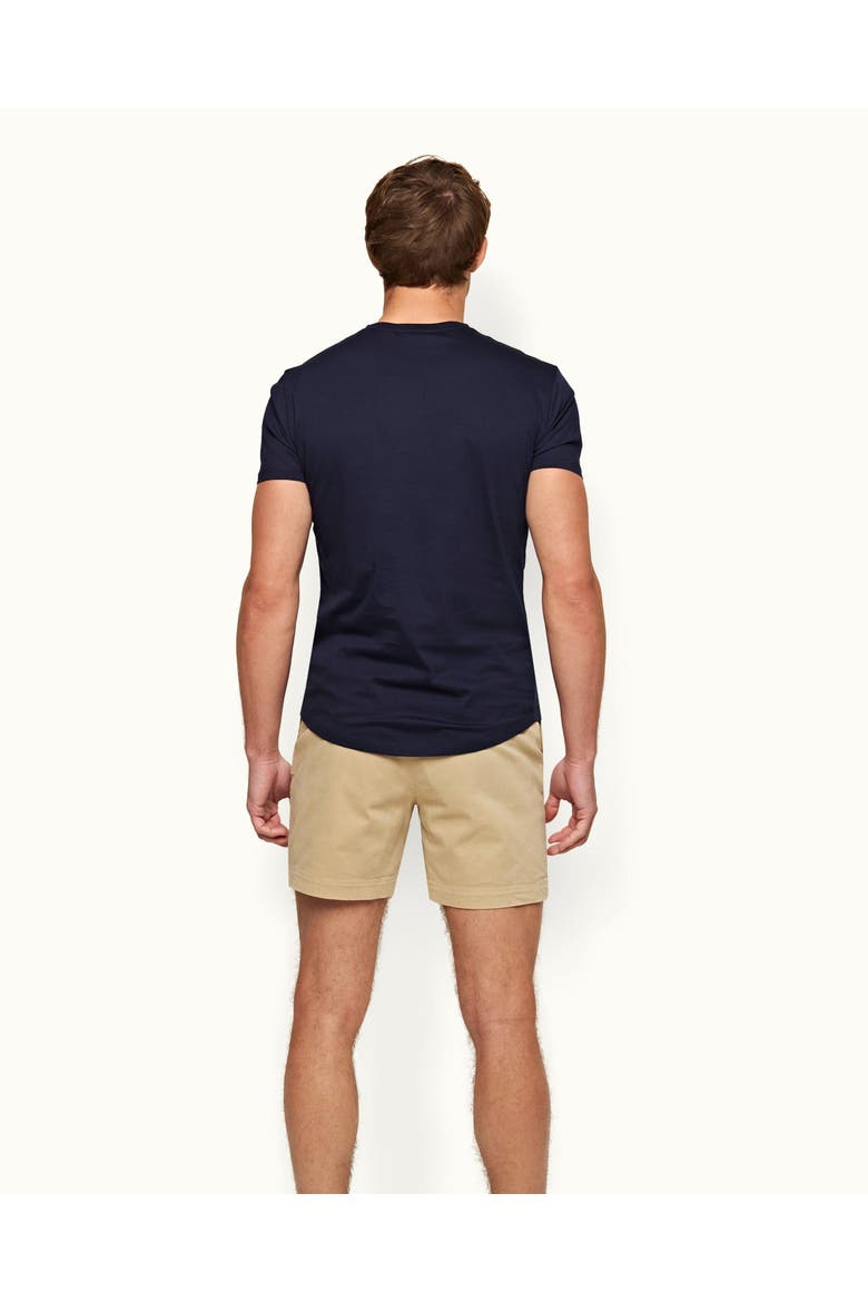 Ob T Mercerised Tailored Fit Crew Neck Cotton T-Shirt, Alternate, color, NAVY