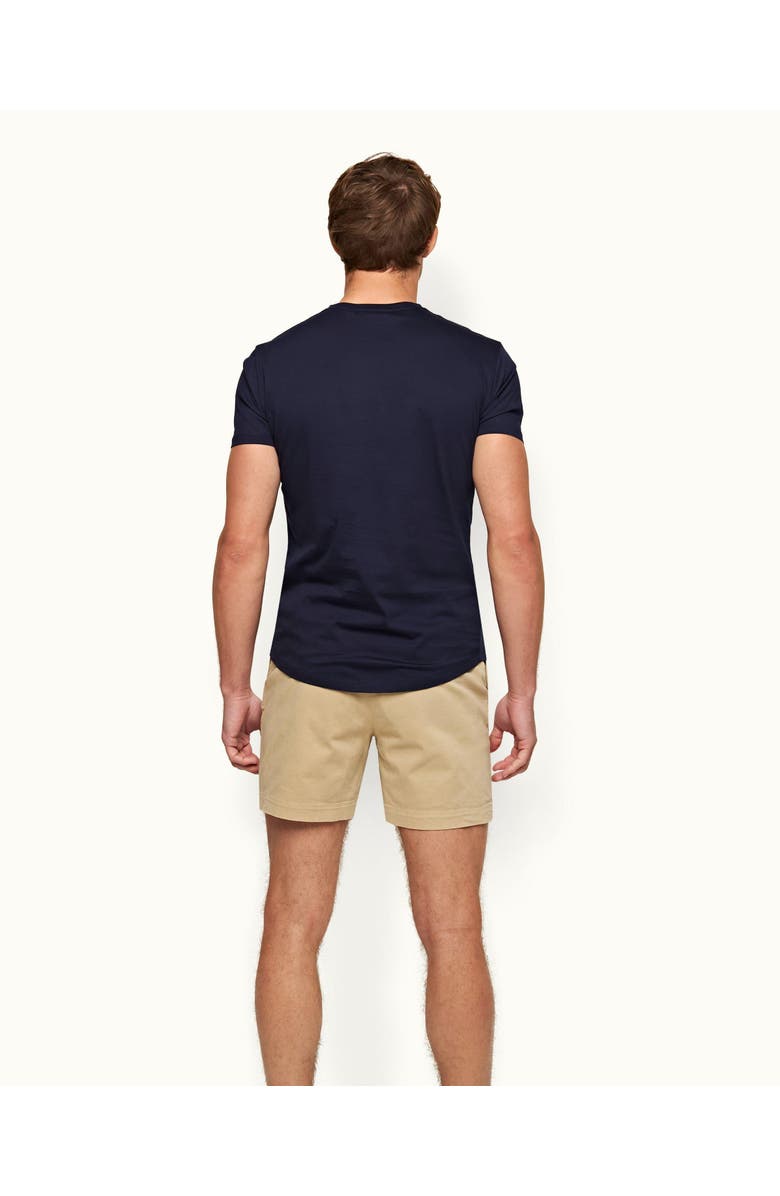 Orlebar Brown Ob T Mercerised Tailored Fit Crew Neck Cotton T-Shirt, Alternate, color, Navy