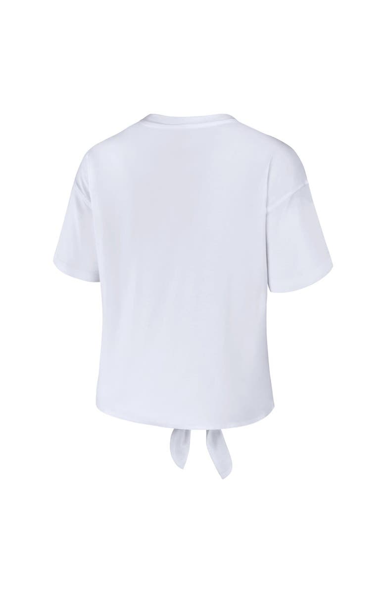 WEAR by Erin Andrews Women's WEAR by Erin Andrews White Vegas Golden Knights Front Knot T-Shirt, Alternate, color, 