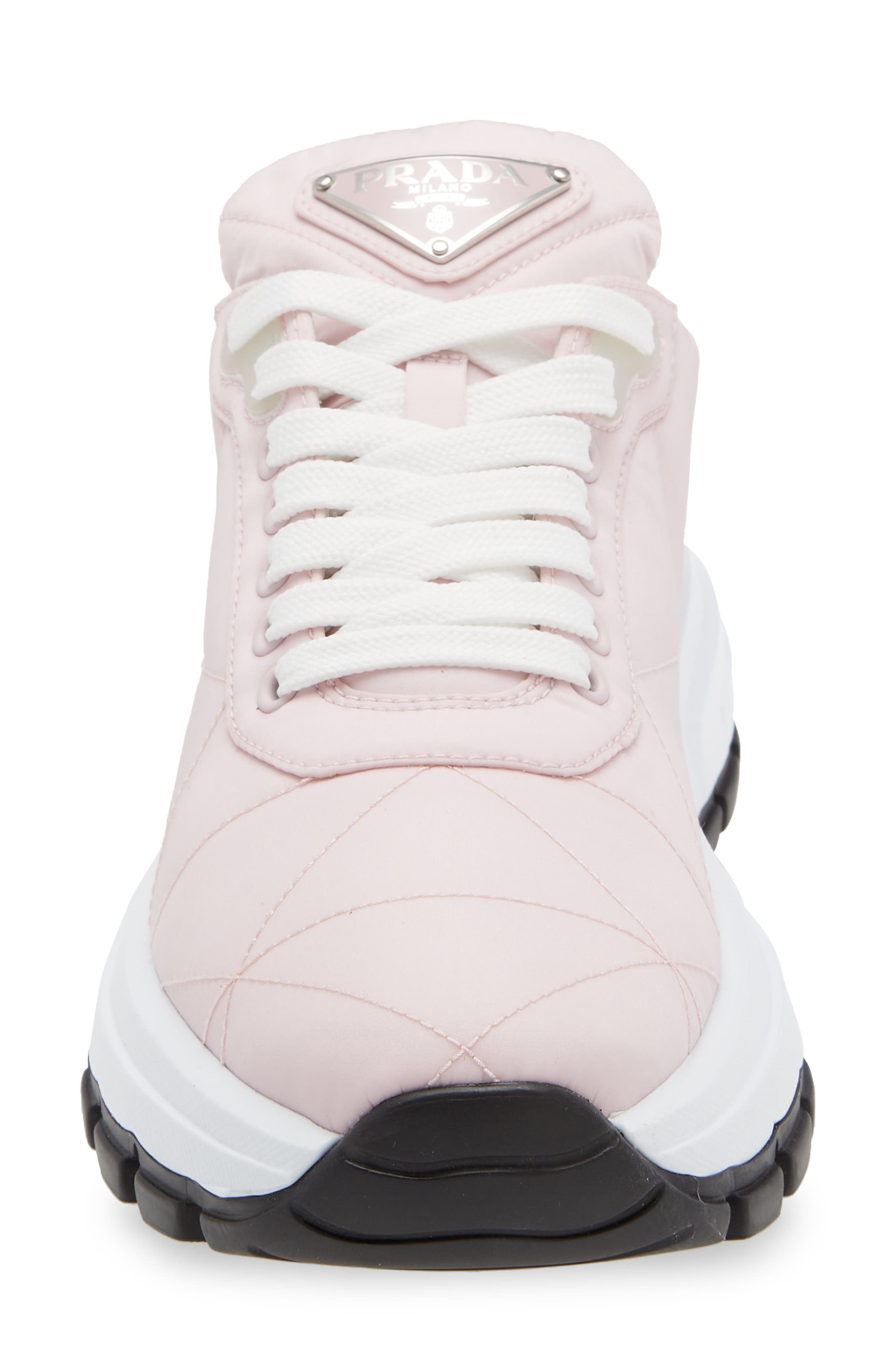 Prada Logo Low Top Sneaker, Alternate, color, 