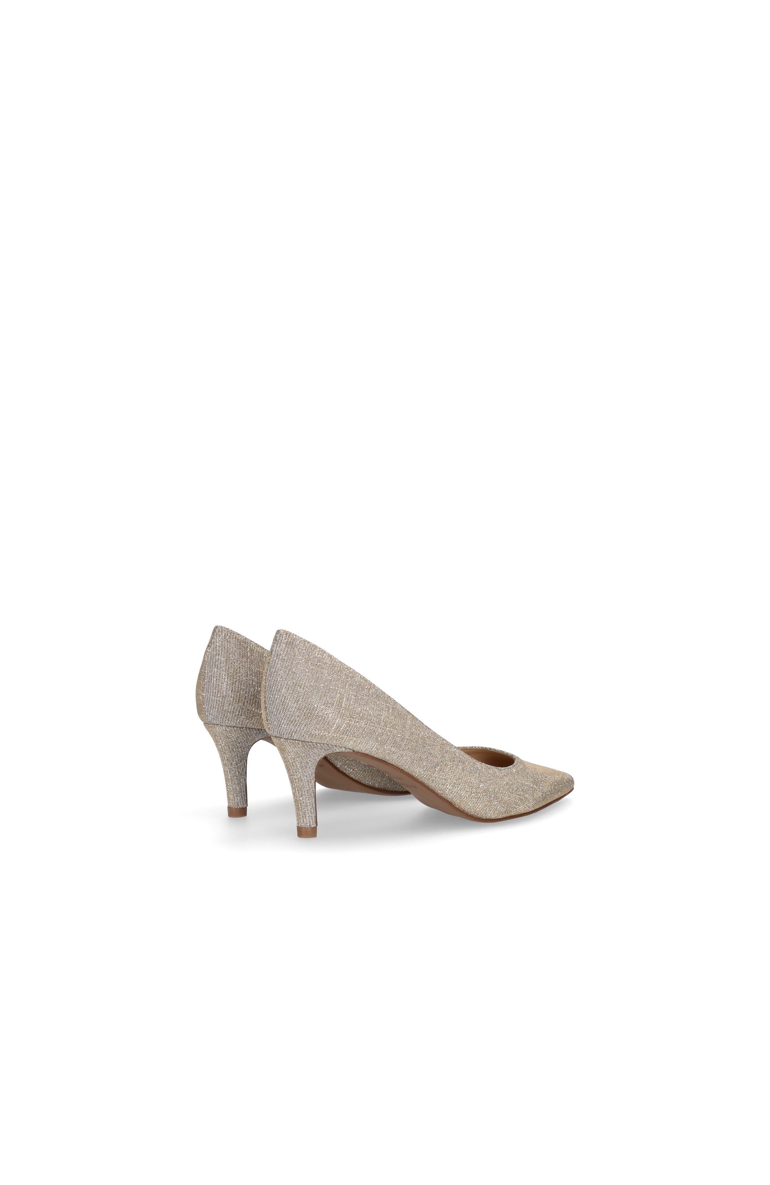Glitzy Mid Heel Pump, Alternate, color, Metallic Gold