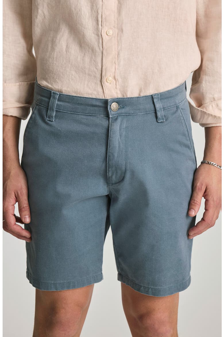 Noah Flat Front Stretch Twill Shorts, Alternate, color, FADED BLUE VINTAGE COLORED