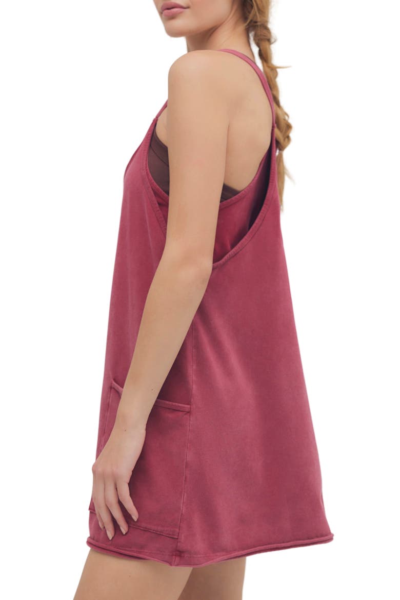 FP Movement Hot Shot Racerback Romper, Alternate, color, BRICK