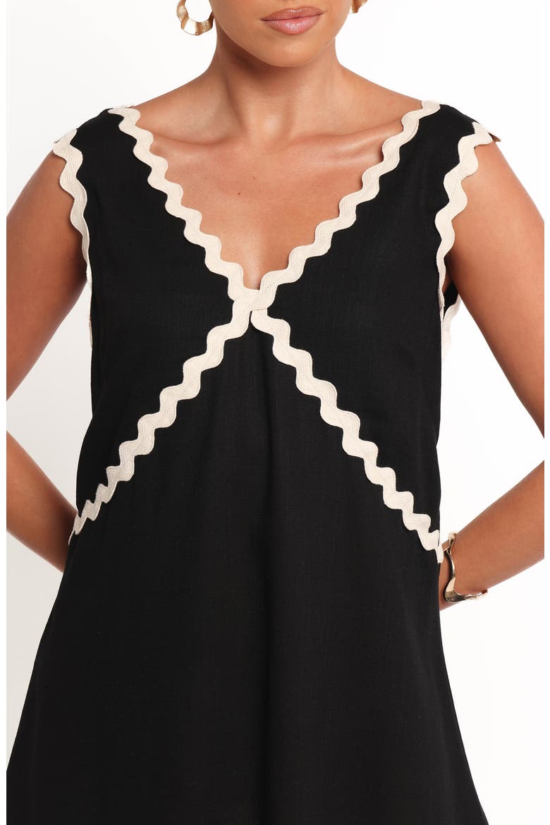 Lark Minidress, Alternate, color, BLACK