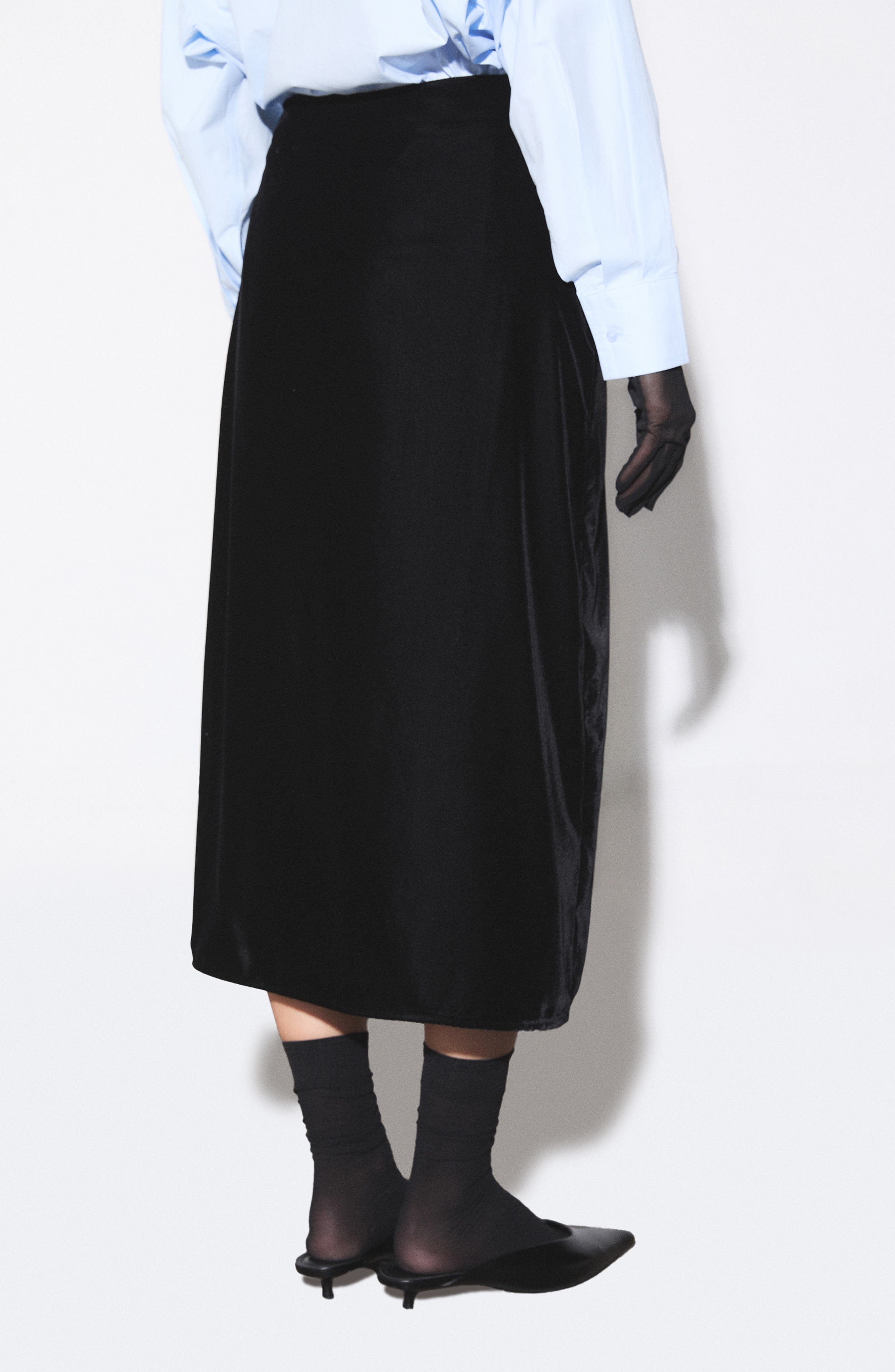 Mason Velvet Midi Skirt - image 2