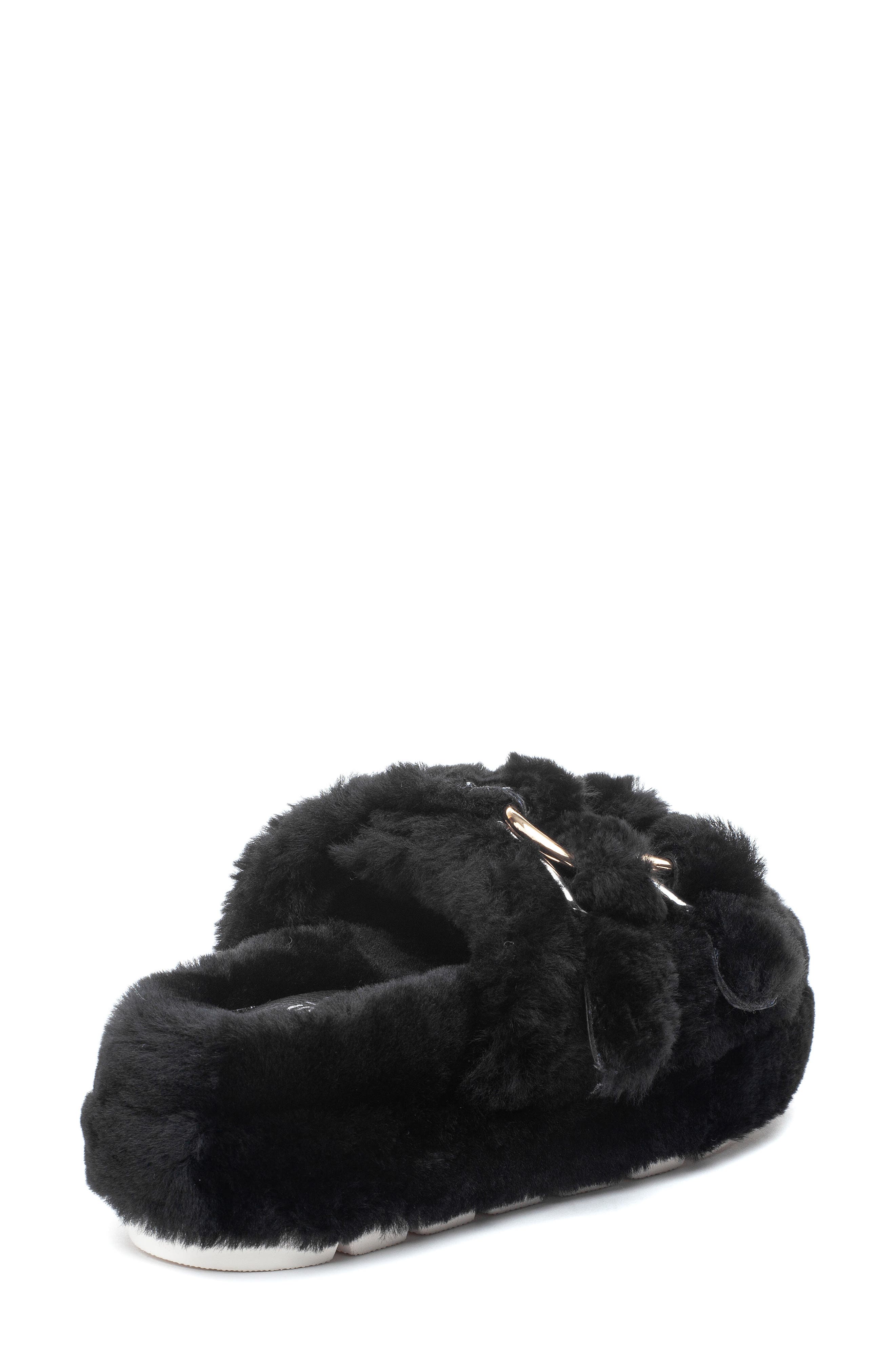 JSlides Brooke Genuine Shearling Platform Slipper, Alternate, color, 