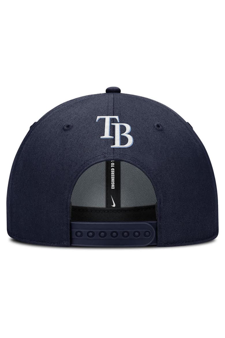 Men's Nike Navy Tampa Bay Rays Rise Gaberdine Adjustable Hat, Alternate, color, Navy