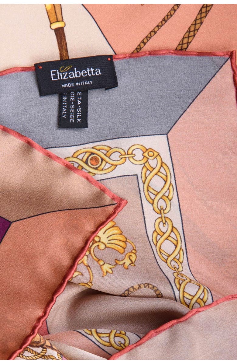 Elizabetta Gabriella - Hand Rolled Silk Foulard for Women, Alternate, color, Rosewood