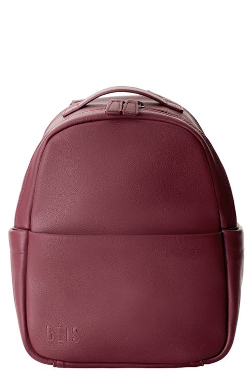 Beis Béis The Essential Mini Backpack In Burgundy