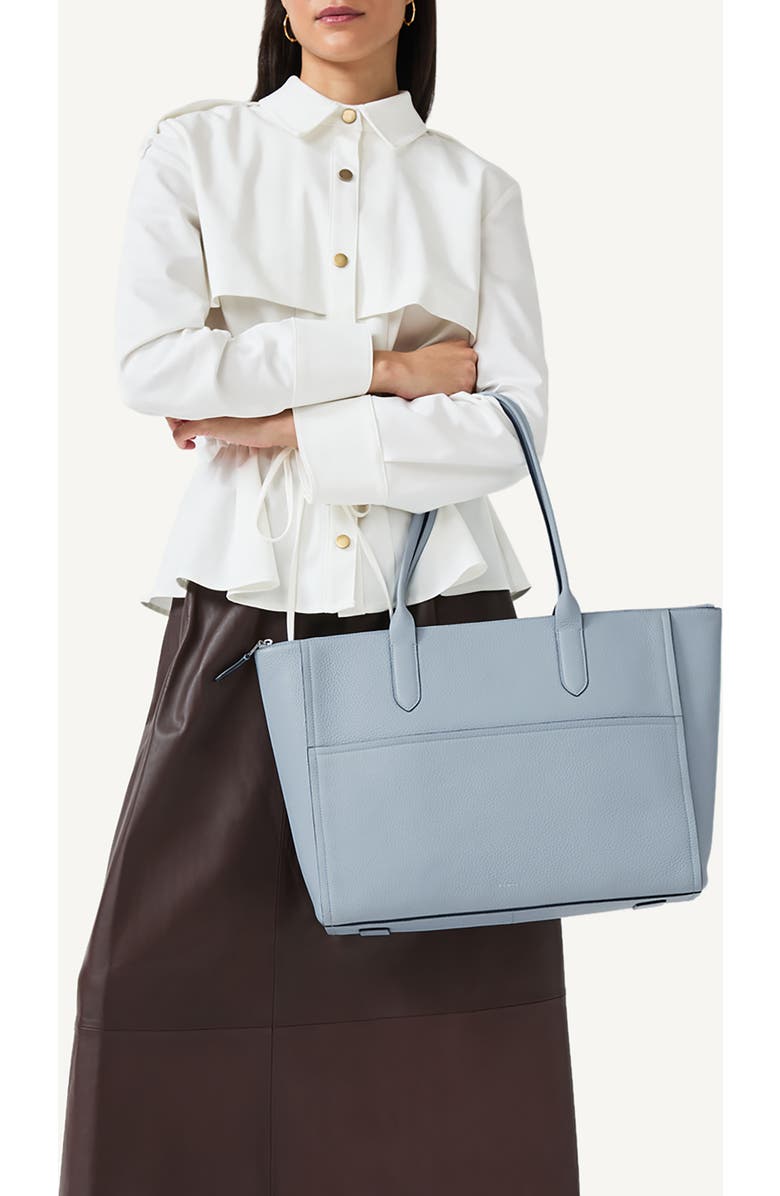 Radley Oak Street Medium Ziptop Tote Bag, Alternate, color, Smoke Blue