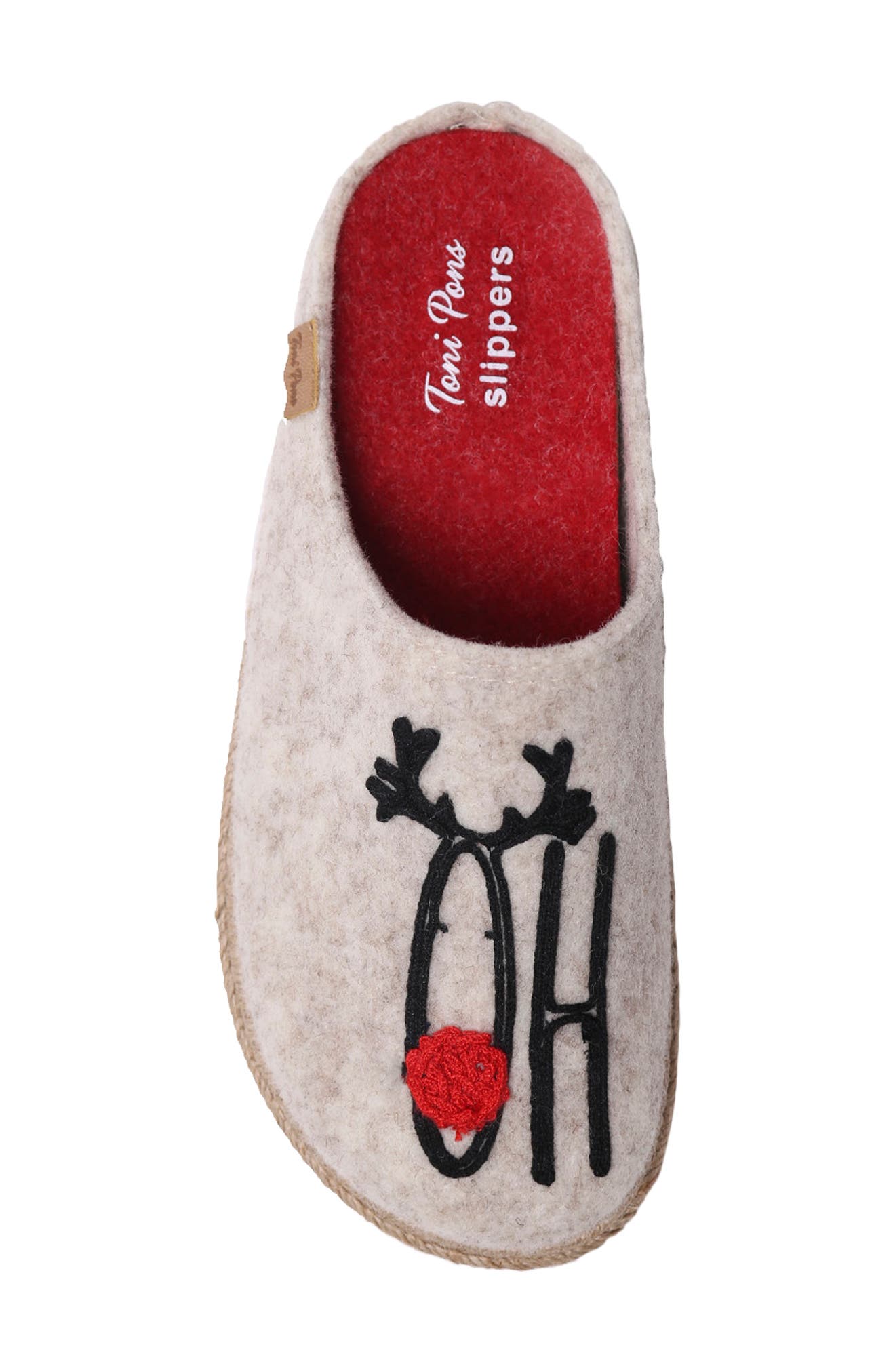 Toni Pons Miri Slipper, Alternate, color, Beige Wool