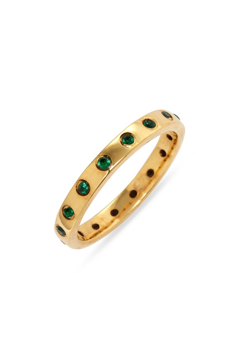 Cubic Zirconia Dot Ring, Main, color, GOLD