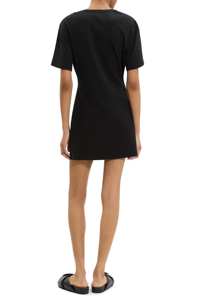 Theory Gather Shoulder T-Shirt Dress, Alternate, color, 
