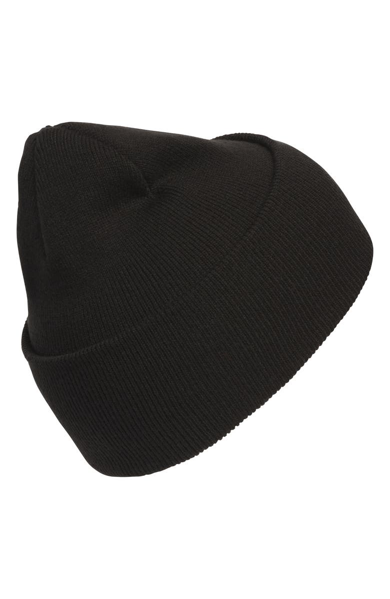 adidas Performance Wide Cuff Beanie, Alternate, color, Black/ Grey Six