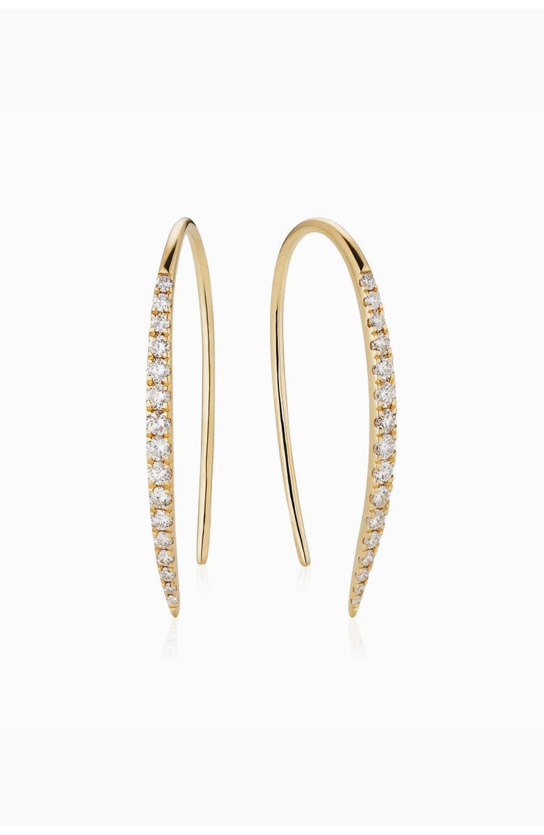 Oradina 14K Gold Tiara Diamond Threaders, Alternate, color, 