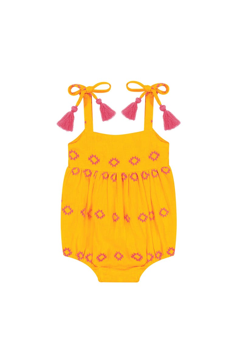 Mer St. Barth Zoe Shoulder Tie Romper, Main, color, 