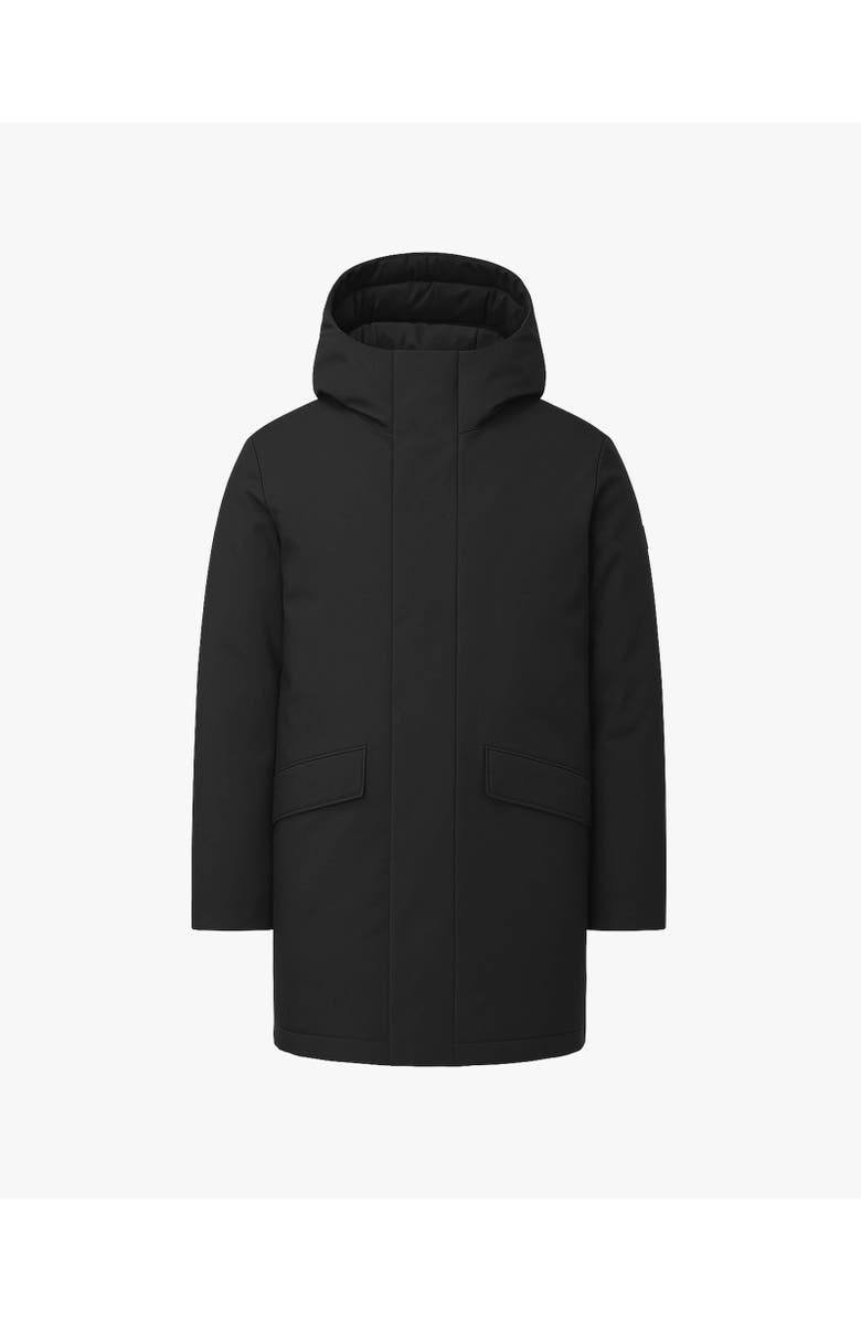 Quartz Co. CHAMPLAIN | Hooded Down Winter Jacket, Main, color, Black