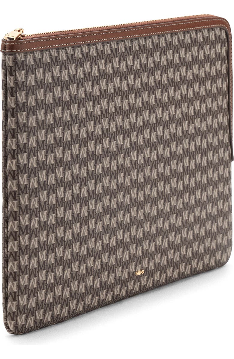 MANGO Logo Laptop Case, Alternate, color, Leather