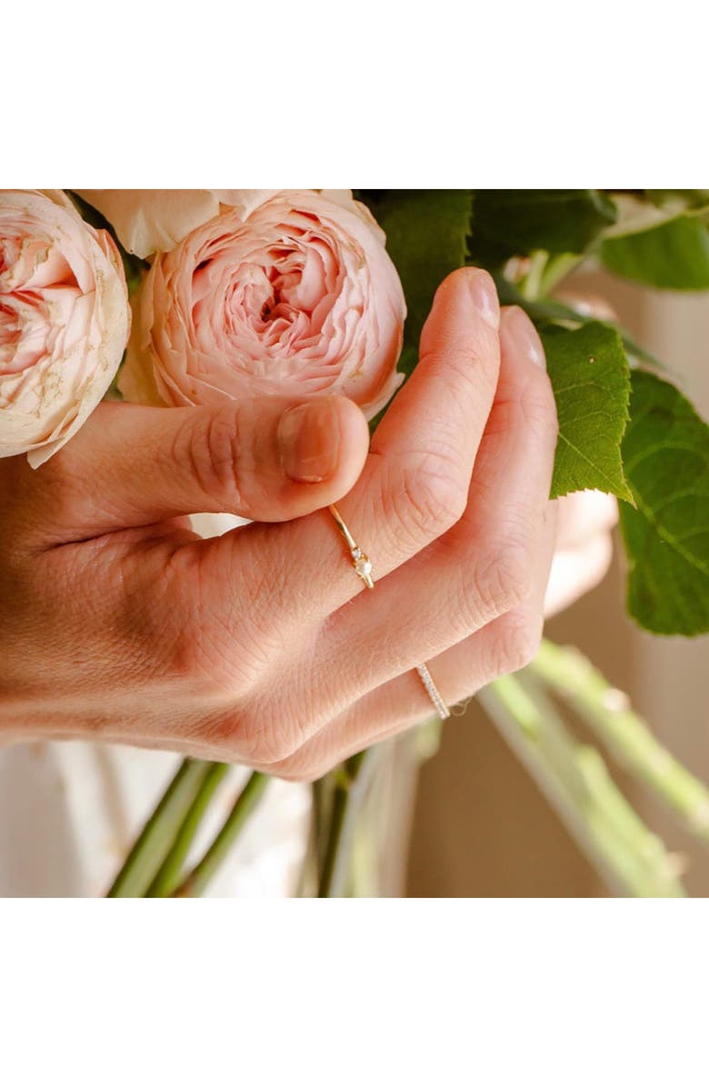 MADE BY MARY Petite Pearl Ring, Alternate, color, Gold