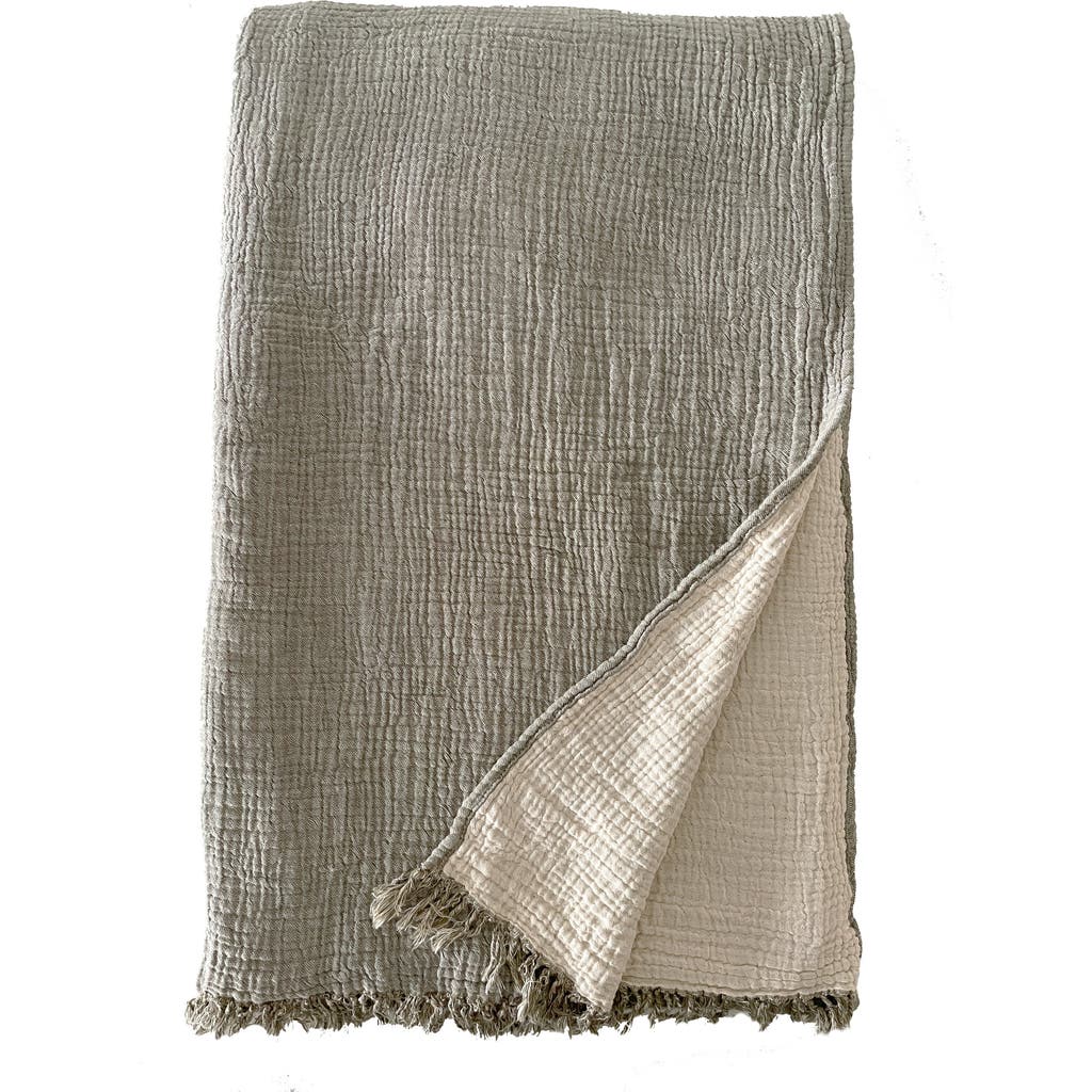 Anaya Crinkled Turkish Cotton Oversized Cuddle Blanket