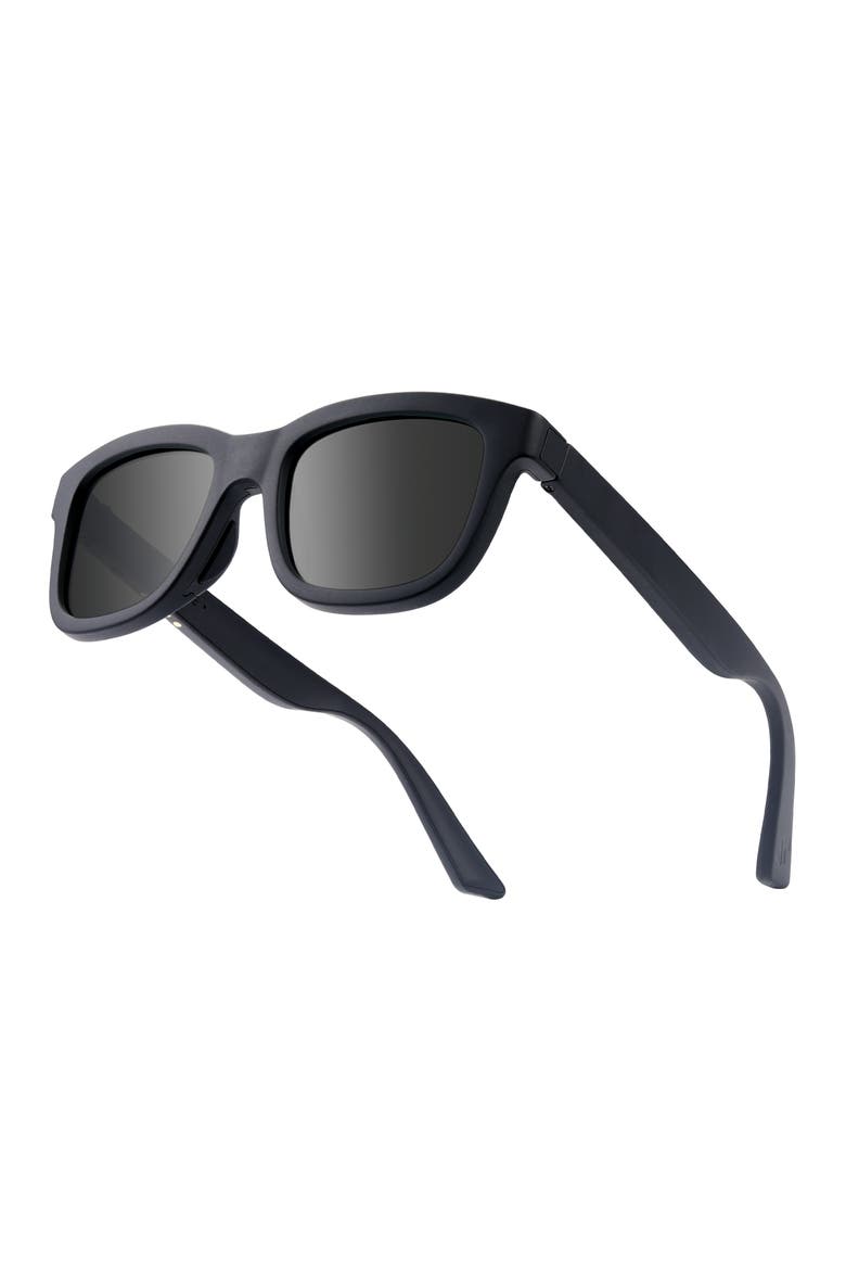 Dusk Classic Button/App Alpha Sunglasses, Alternate, color, Black