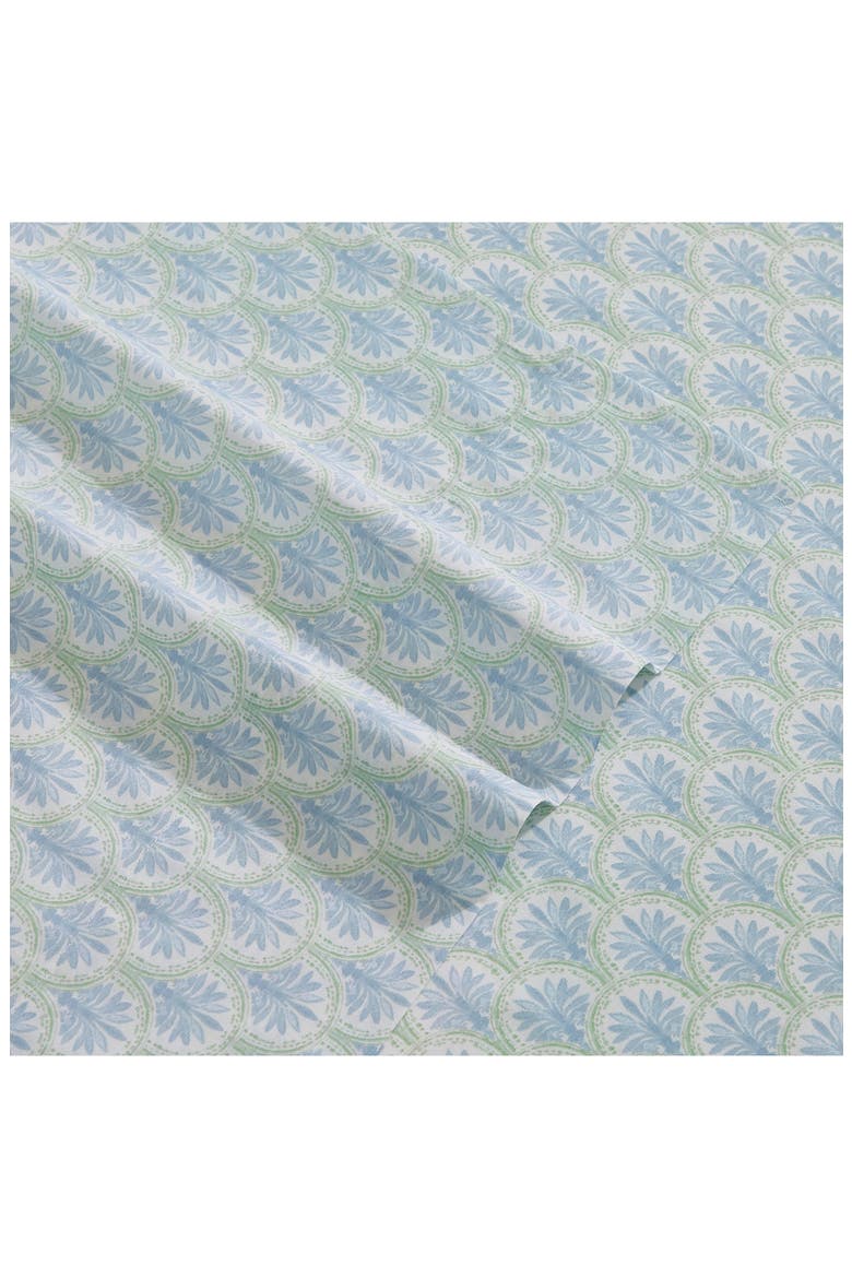 Coastal Bay 200 Thread Count Cotton Percale Sheet Set, Alternate, color, BLUE MULTI