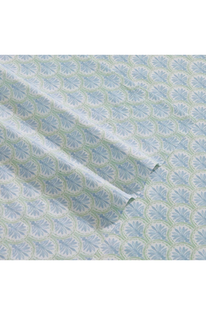 Tommy Bahama Coastal Bay 200 Thread Count Cotton Percale Sheet Set, Alternate, color, Blue Multi