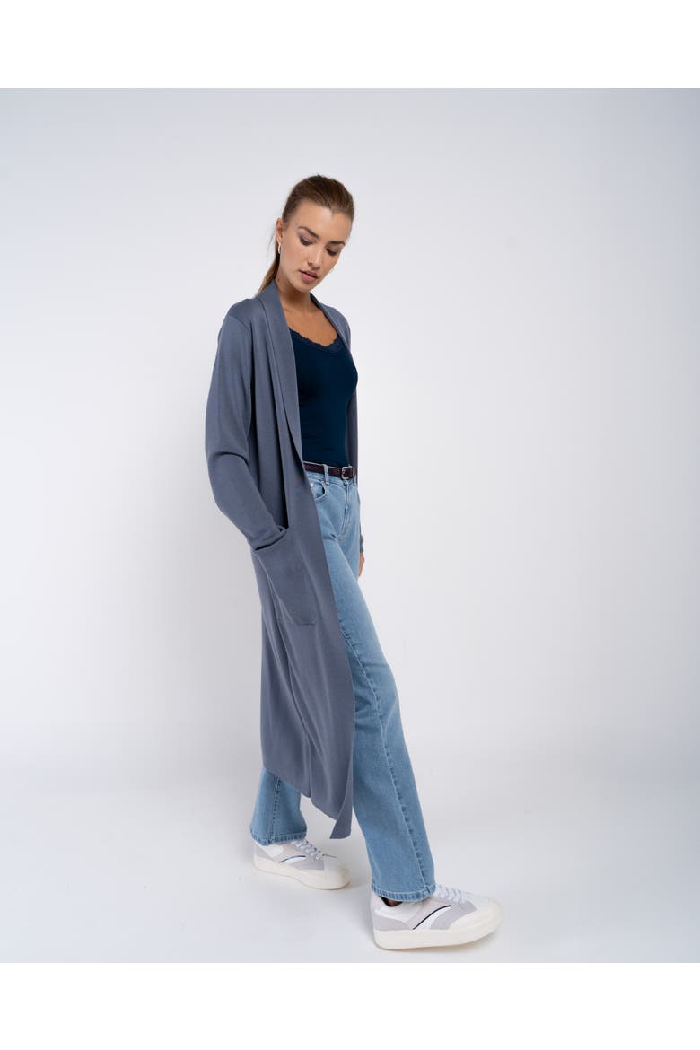 Seraphina Longline Cardigan, Alternate, color, French Grey