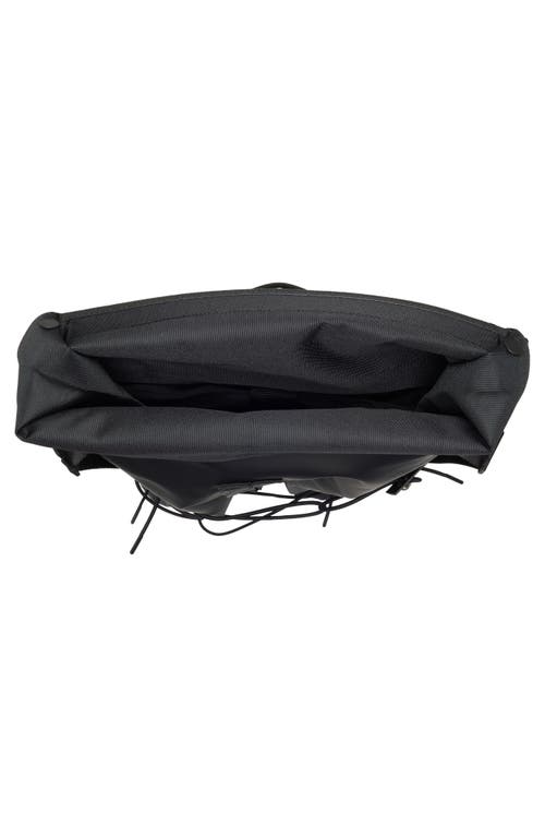 Rains Trail Cord Rolltop Backpack In Black
